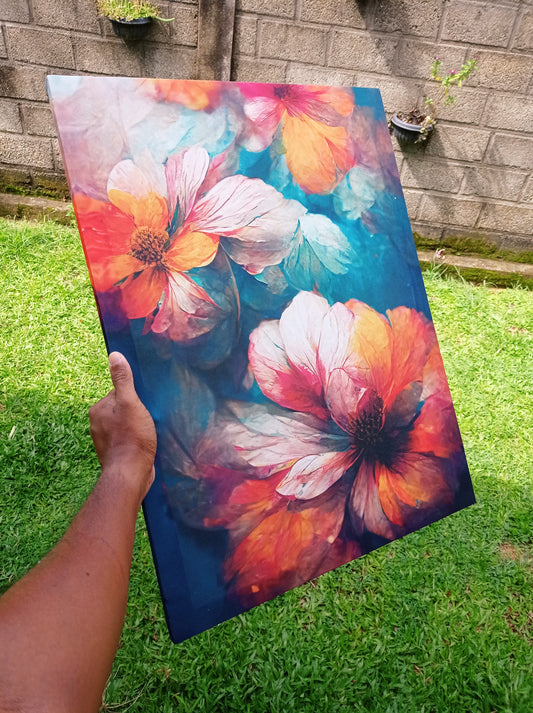 Canvas Wall Art (CA0004) - Vibrant Floral Artwork